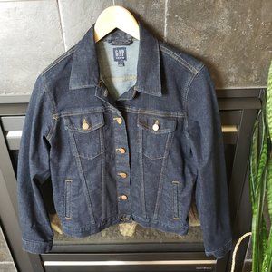 New! GAP Medium Ladies Dark Denim Jacket